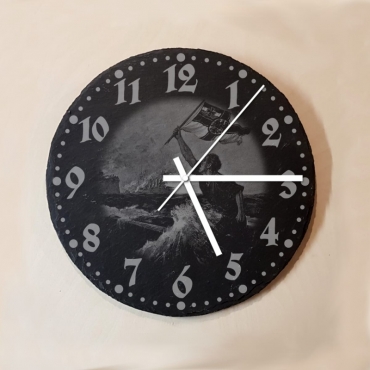Wanduhr aus Naturschiefer