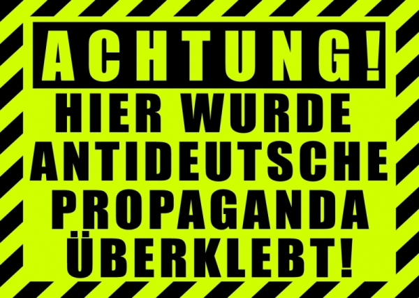 Hier wurde Antideutsche - Aufkleber Paket 100 Stück Hier wurde Antideutsche - Aufkleber Paket 100 Stück