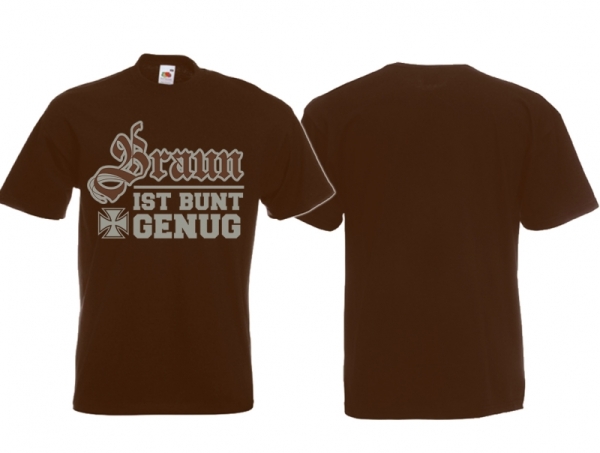 Frauen T-Shirt - Braun ist bunt genug - braun Frauen T-Shirt - Braun ist bunt genug - braun