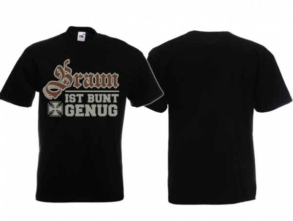 Frauen T-Shirt - Braun ist bunt genug - schwarz Frauen T-Shirt - Braun ist bunt genug - schwarz