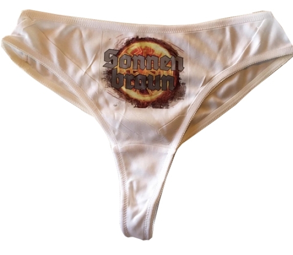String Tanga - Sonnenbraun - weiß String Tanga - Sonnenbraun - weiß