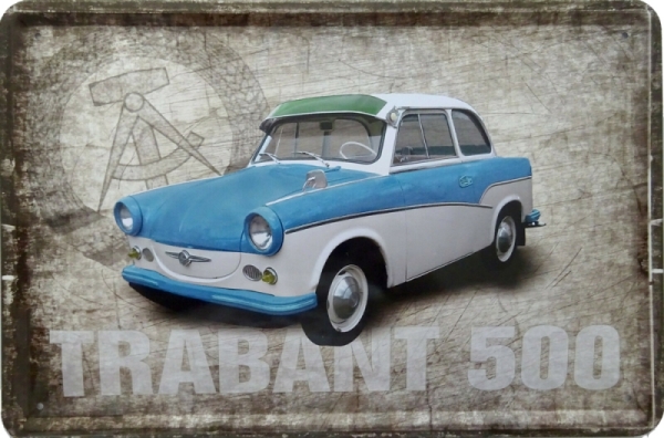 Blechschild - Trabant 500 - BS246 (137) Blechschild - Trabant 500 - BS246 (137)