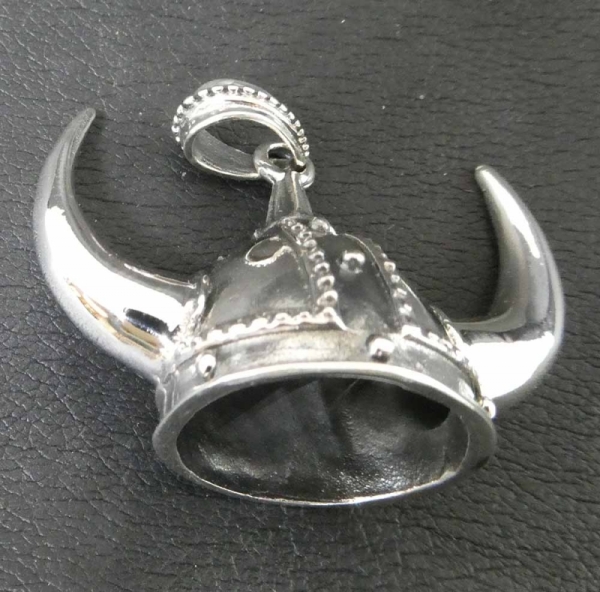 Silber Kettenanhänger - Wikinger Helm 925 Silber Silber Kettenanhänger - Wikinger Helm 925 Silber