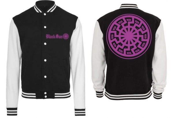 Frauen College Jacke - Black Sun - lila Frauen College Jacke - Black Sun - lila