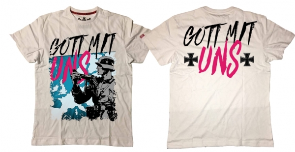 Premium Shirt - Gott mit uns - Europa - weiß Premium Shirt - Gott mit uns - Europa - weiß