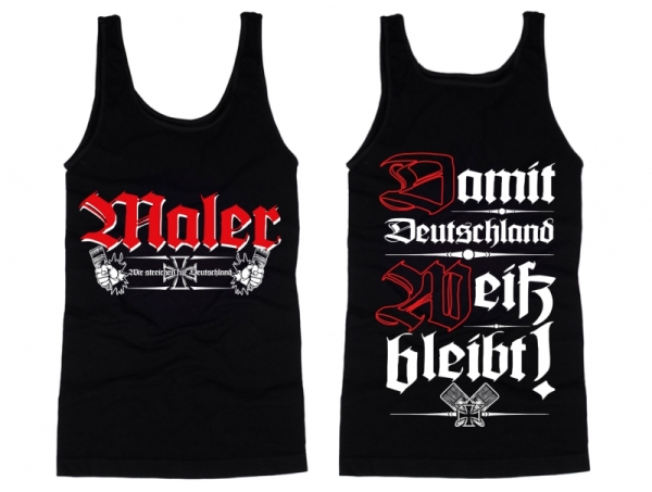 Muskelshirt/Tank Top - Maler - Damit Deutschland weiß bleibt Muskelshirt/Tank Top - Maler - Damit Deutschland weiß bleibt