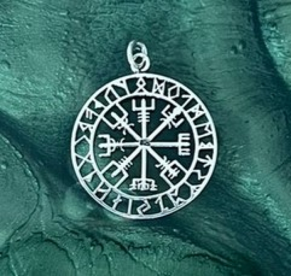 Silber Kettenanhänger - Vegvisir - 925 Silber Silber Kettenanhänger - Vegvisir - 925 Silber