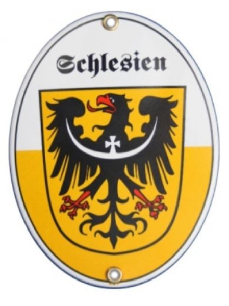 Emailleschild - Schlesien