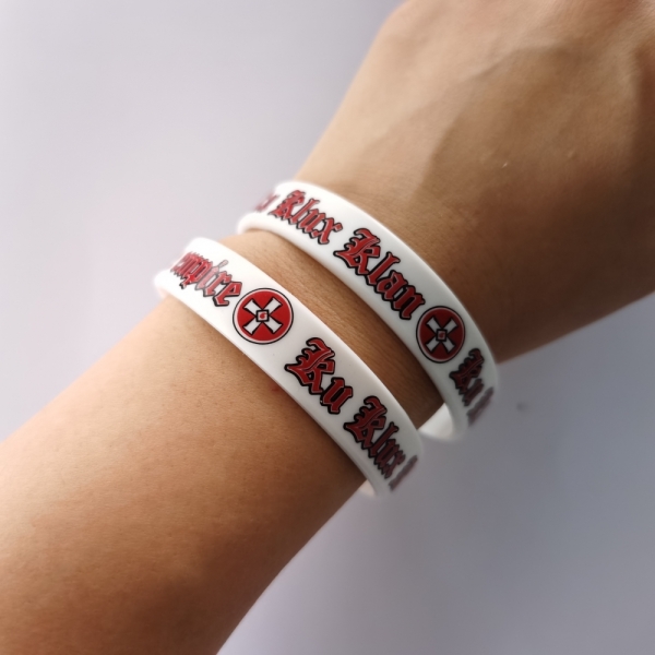 Silikon Armband - KKK - Weiß Silikon Armband - KKK - Weiß