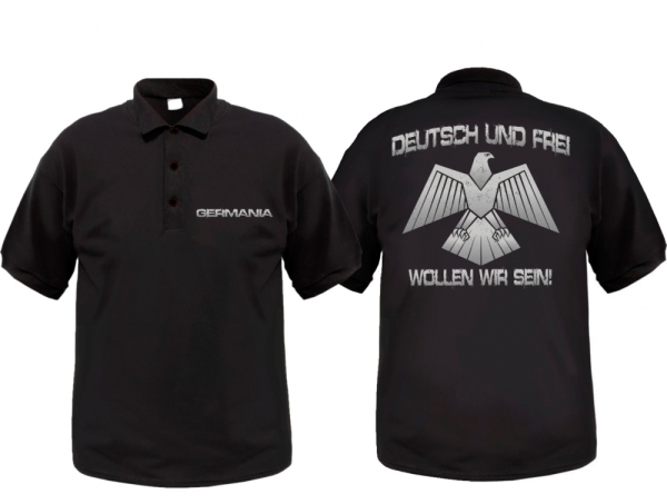 Polo-Shirt - Deutsch und Frei Polo-Shirt - Deutsch und Frei