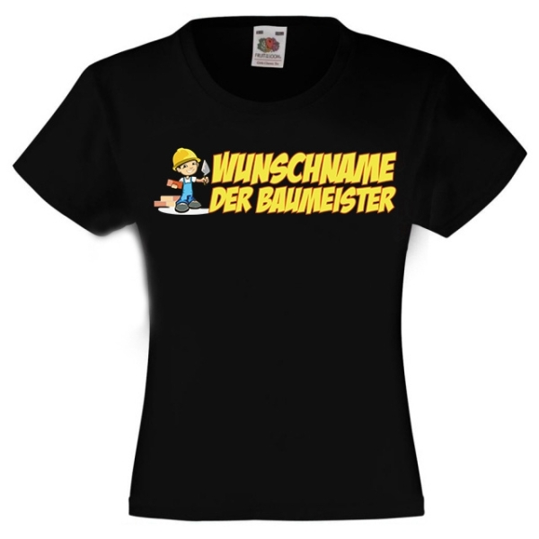 Kinder T-Shirt - Der Baumeister - Wunschname Kinder T-Shirt - Der Baumeister - Wunschname