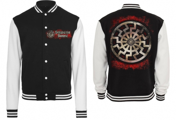 Frauen College Jacke - schwarz/weiß - Schwarze Sonne - Neue Generation Frauen College Jacke - schwarz/weiß - Schwarze Sonne - Neue Generation