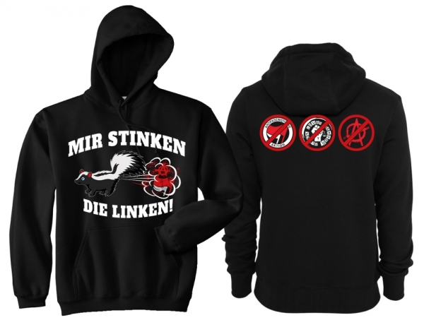 Frauen - Kapuzenpullover - Mir stinken die Linken - Motiv 1 Frauen - Kapuzenpullover - Mir stinken die Linken - Motiv 1
