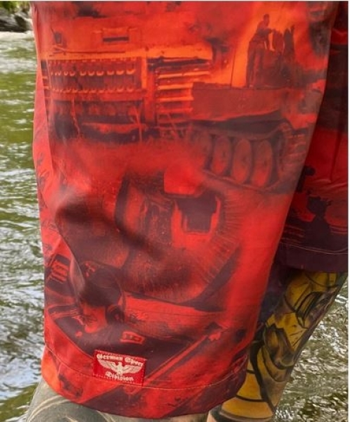+++ANGEBOT+++Premium Badehose - Sommeroffensive - Panzer vor + GRATIS Flip Flops Sonnenbraun (Wert 19,90€)