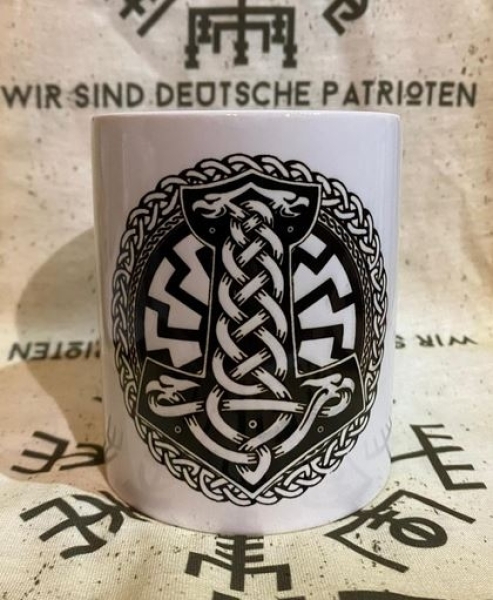 Tasse - Thors Hammer mit Schwarzer Sonne