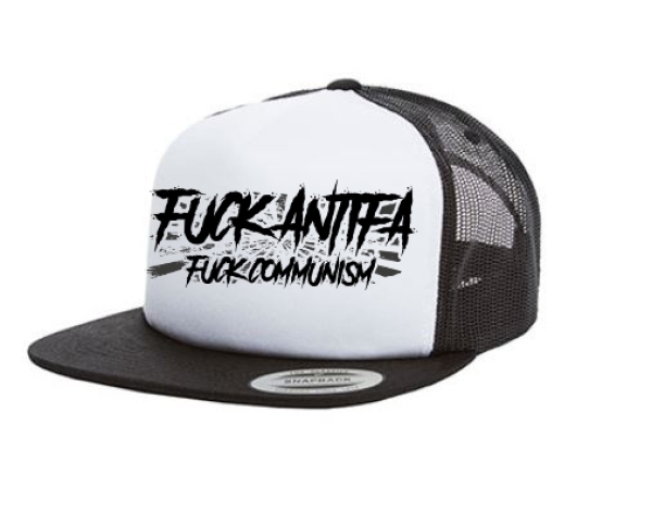 Cap Fuck Antifa - Fuck Communism - 3-Tone - schwarz - Trucker Cap