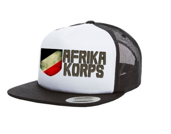 Cap Afrika Korps - 3-Tone - schwarz - Trucker Cap