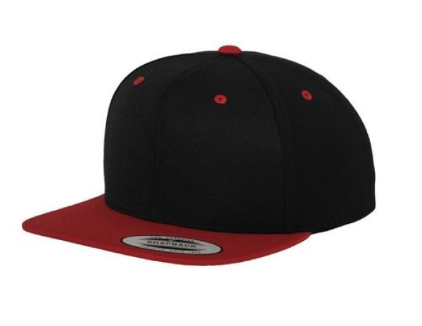 Cap - Snapback - Classic 2-Tone - schwarz/rot