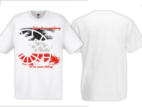 Frauen T-Shirt - Sonnenaufgang - weiß Frauen T-Shirt - Sonnenaufgang - weiß