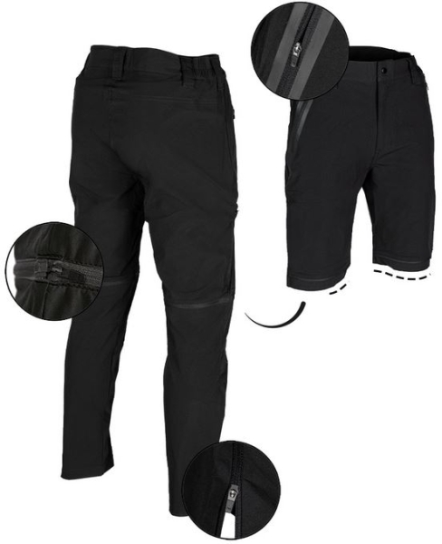 Hose - ZIP-OFF - PERFORMANCE - schwarz