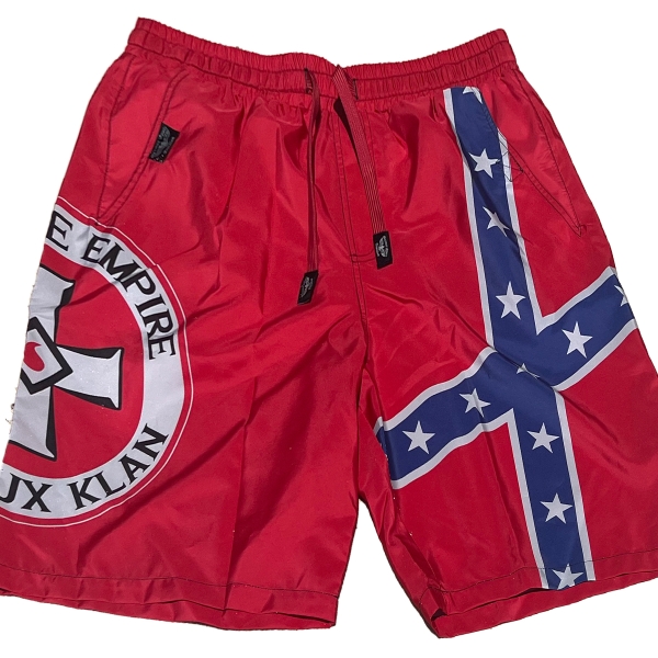 +++ANGEBOT+++ Premium Badehose - Ku Klux Klan - Invisble Empire + GRATIS Flip Flops Sonnenbraun (Wert 19,90€)