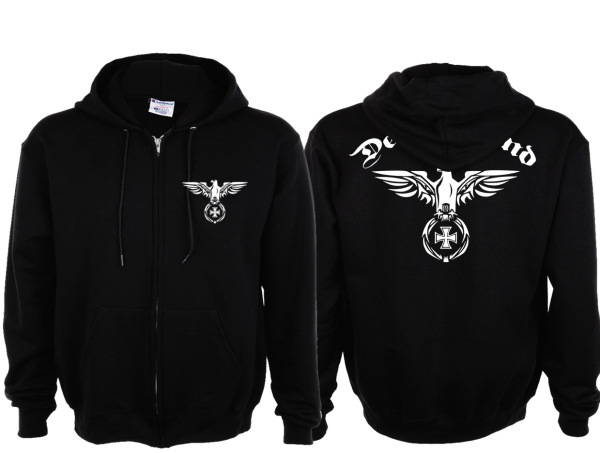 Kapuzenjacke - Phoenix - Deutschland - schwarz/weiß Kapuzenjacke - Phoenix - Deutschland - schwarz/weiß