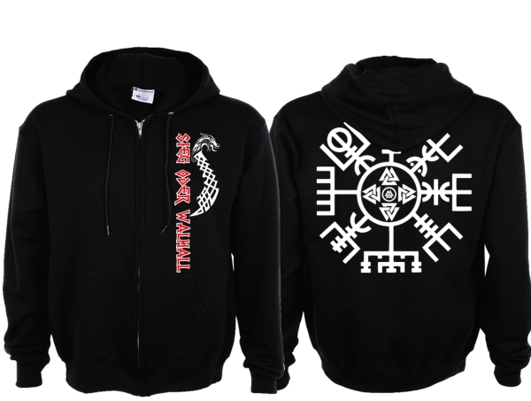 Frauen Kapuzenjacke - Sieg oder Walhall - Motiv 2 Frauen Kapuzenjacke - Sieg oder Walhall - Motiv 2