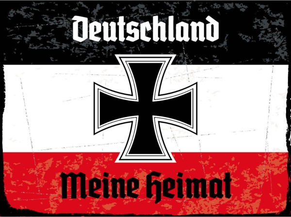 Blechschild - 20x30cm - Deutschland meine Heimat - Motiv 2 Blechschild - 20x30cm - Deutschland meine Heimat - Motiv 2