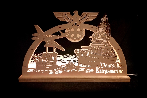 Lichterbogen LED - Deutsche Kriegsmarine - handarbeit