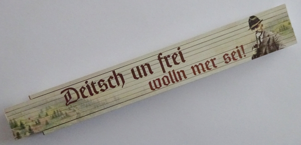 Zollstock - Erzgebirge - Deitsch un frei wolln mer sei - Anton Günther - Z181 Zollstock - Erzgebirge - Deitsch un frei wolln mer sei - Anton Günther - Z181