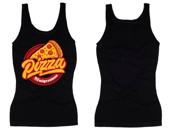 Frauen Top - Pizza REmigrazione - schwarz Frauen Top - Pizza REmigrazione - schwarz