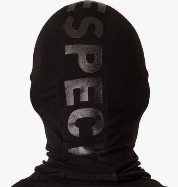 PG Wear - Sturmhaube - NO RESPECT - Black/Black +++EINZELSTÜCK+++