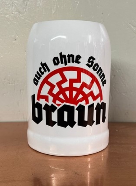 Bierkrug - Auch ohne Sonne braun Bierkrug - Auch ohne Sonne braun
