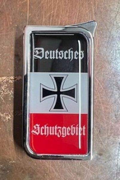 Feuerzeug - SM - Deutsches Schutzgebiet mit Eisernem Kreuz Feuerzeug - SM - Deutsches Schutzgebiet mit Eisernem Kreuz