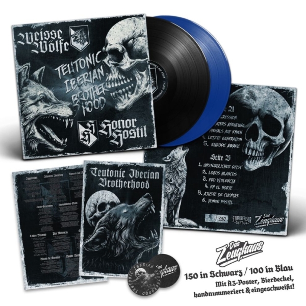 Weisse Wölfe / Honor Hostil - Teutonic Iberian Brotherhood - Split LP