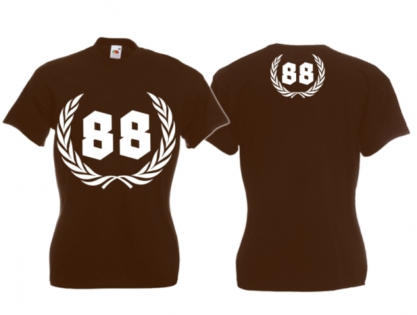Frauen T-Shirt - 88 - braun Frauen T-Shirt - 88 - braun