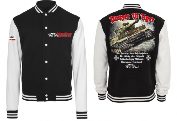 Frauen College Jacke - schwarz/weiß - Schwere Panzer Abteilung 501 Frauen College Jacke - schwarz/weiß - Schwere Panzer Abteilung 501
