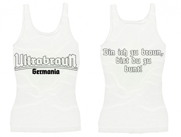 Frauen Top - Ultrabraun - weiß Frauen Top - Ultrabraun - weiß