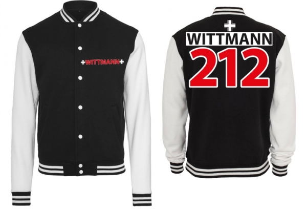 Frauen- College Jacke - schwarz/weiß - Wittmann Frauen- College Jacke - schwarz/weiß - Wittmann