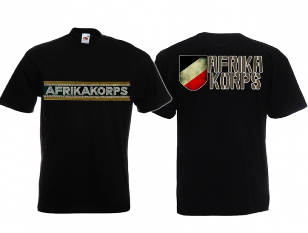 T-Hemd - Afrika Korps - schwarz - Motiv 2 T-Hemd - Afrika Korps - schwarz - Motiv 2