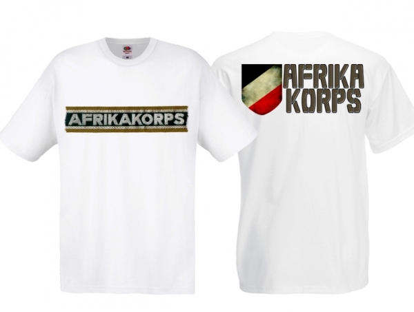 T-Hemd - Afrika Korps - weiß - Motiv 2 T-Hemd - Afrika Korps - weiß - Motiv 2