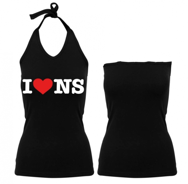 Frauen Neckholder Top - I love NS Frauen Neckholder Top - I love NS