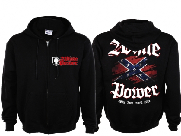 Frauen Kapuzenjacke - White Power - Motiv 2 - Südstaaten Frauen Kapuzenjacke - White Power - Motiv 2 - Südstaaten