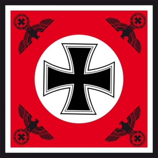 Fahne - 120x120 - Eisernes Kreuz mit vier Reichsadlern (69) Fahne - 120x120 - Eisernes Kreuz mit vier Reichsadlern (69)
