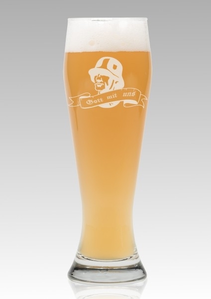Weizen-Bierglas - Gott mit uns Weizen-Bierglas - Gott mit uns