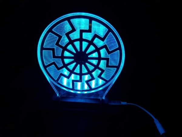 Lampe - Schwarze Sonne