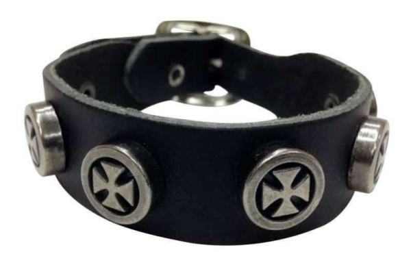 Armband - Eisernes Kreuz - 5 - Leder Armband - Eisernes Kreuz - 5 - Leder