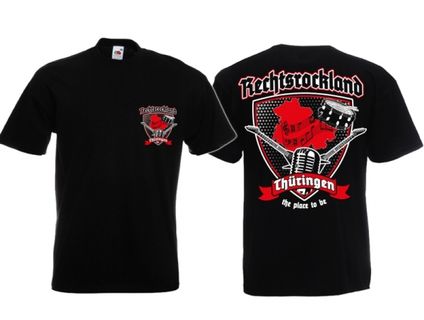 Frauen T-Shirt - Rechtsrockland Thüringen - Motiv 2 Frauen T-Shirt - Rechtsrockland Thüringen - Motiv 2