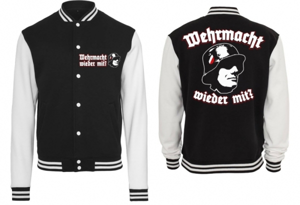 Frauen College Jacke - schwarz/weiß - Wehrmacht wieder mit ? Frauen College Jacke - schwarz/weiß - Wehrmacht wieder mit ?