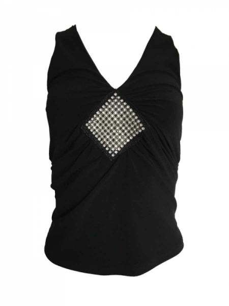 Frauen Neckholder Top - Glitzer Frauen Neckholder Top - Glitzer